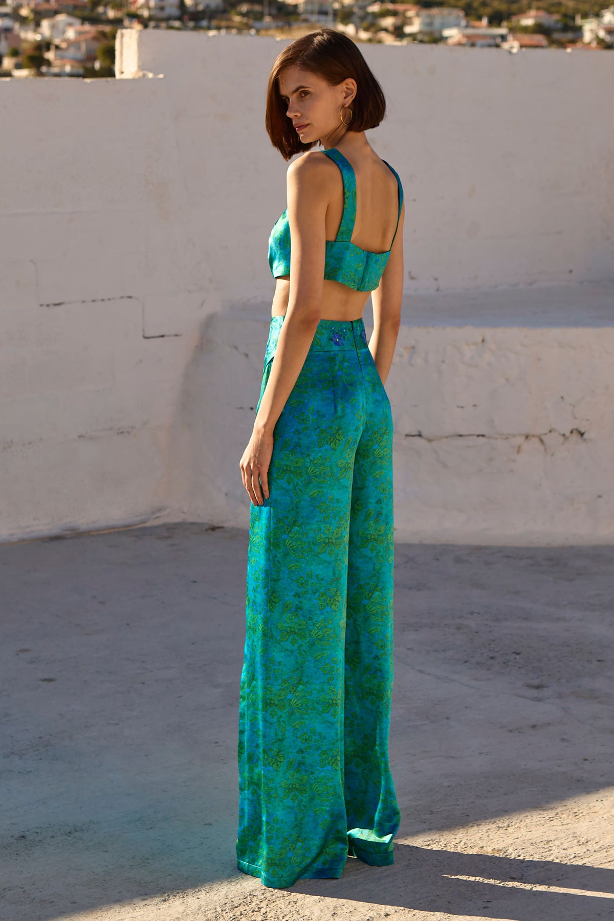 Silk Embroidered Trousers