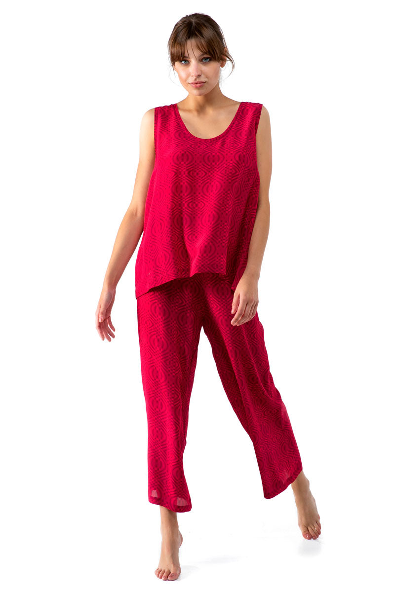 Elasticated Waist Crop Pants