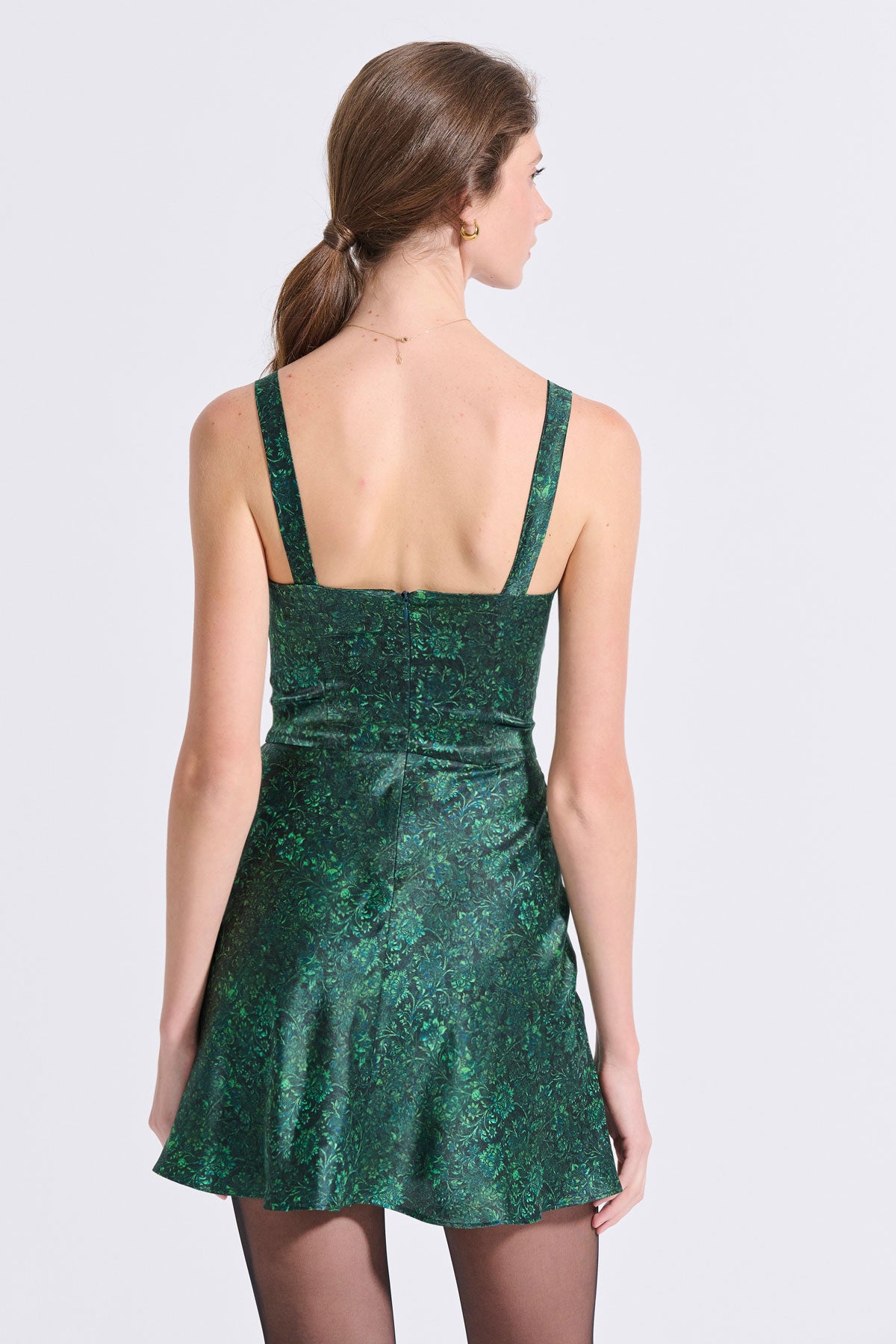 Silk Mini Corset Dress