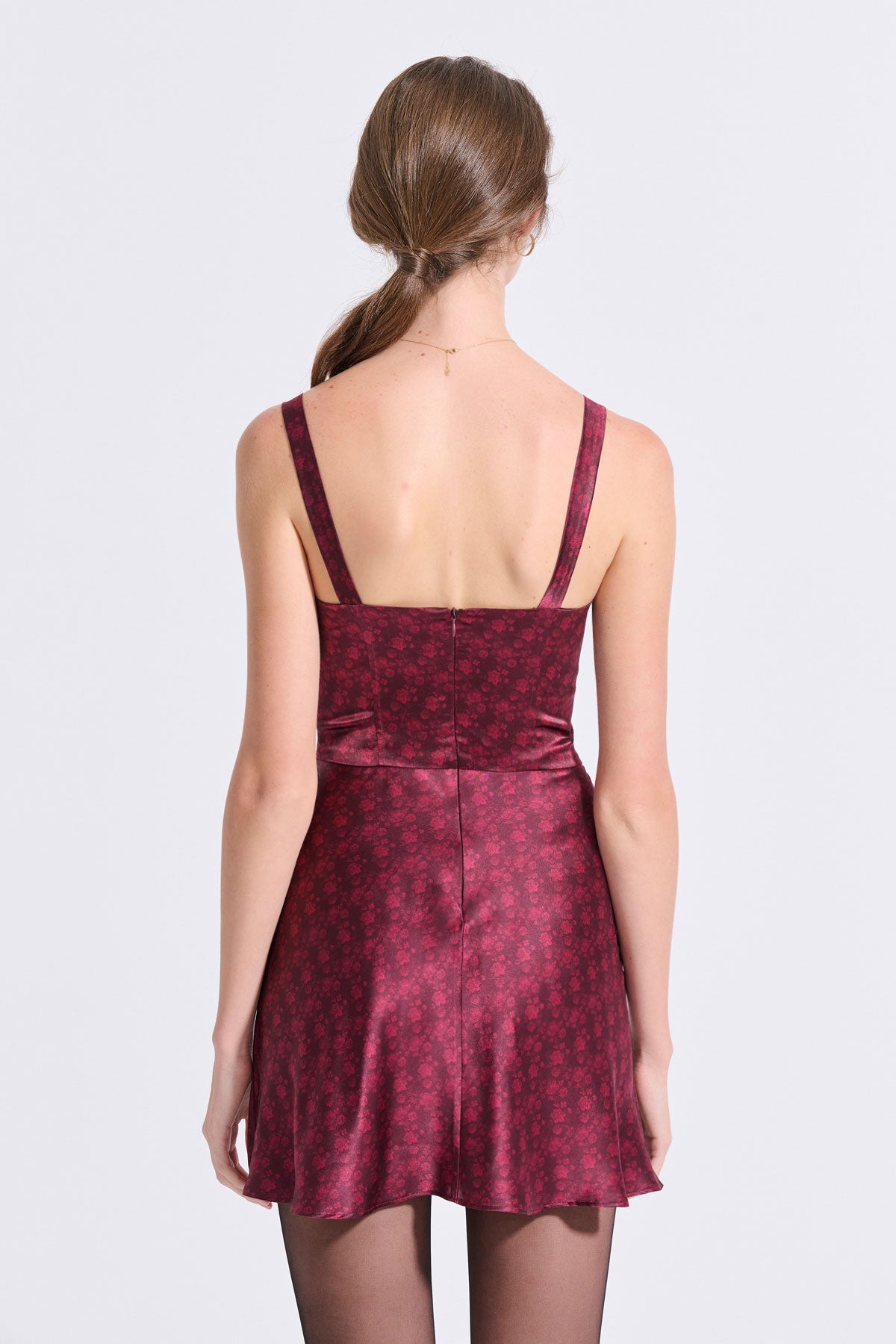 Silk Mini Corset Dress