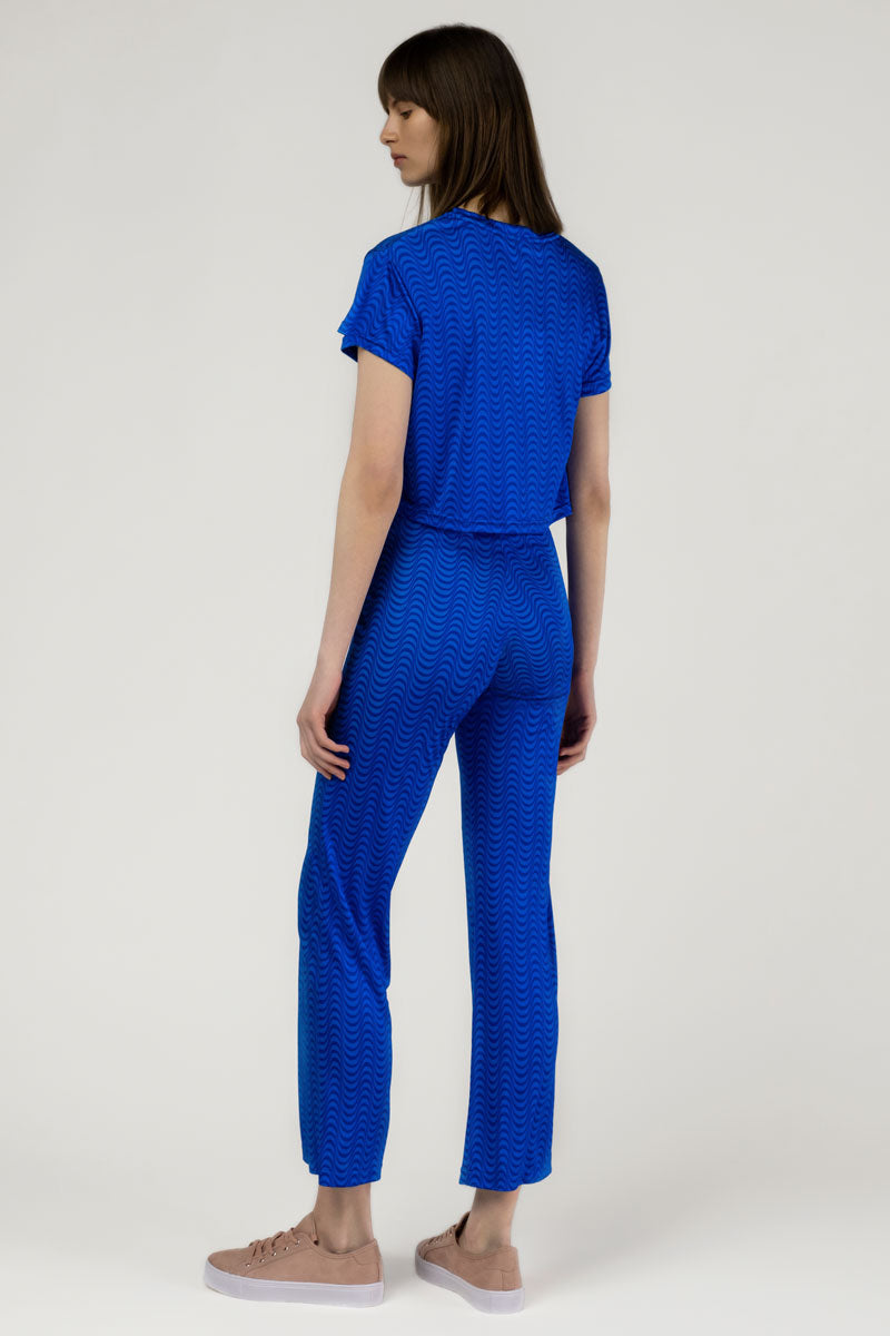 Silk Jersey Crop Pants