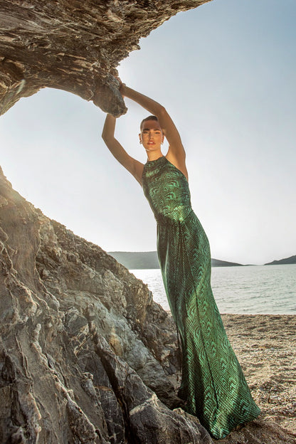 Halterneck Maxi Dress