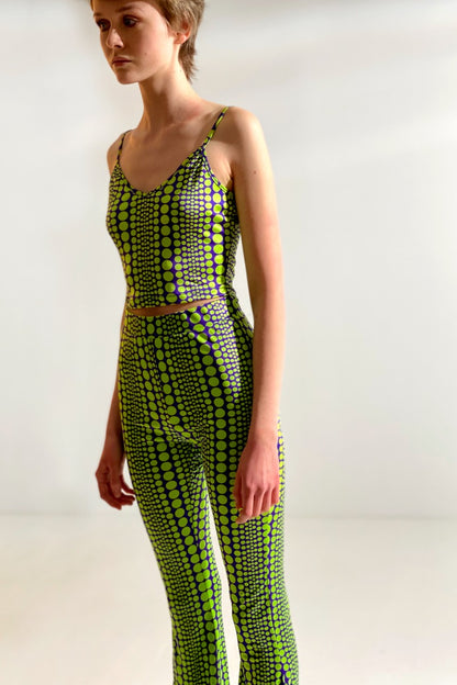 Silk Jersey Flared Pants