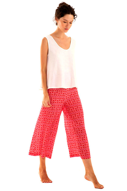 Linen Sleeveless Top