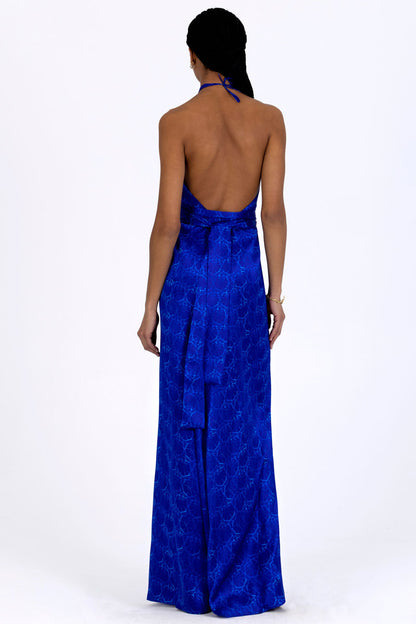 Crossover Halterneck Dress