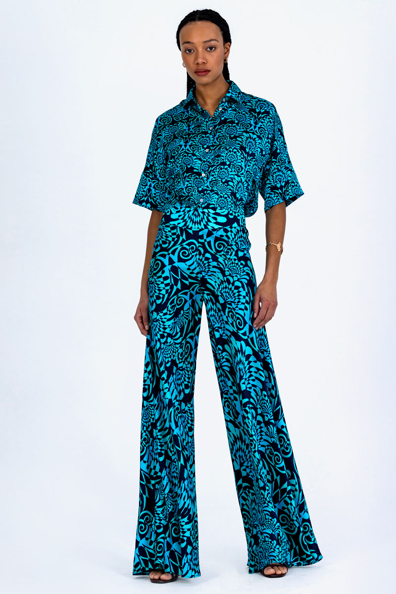 Silk Short Sleeved Shirt