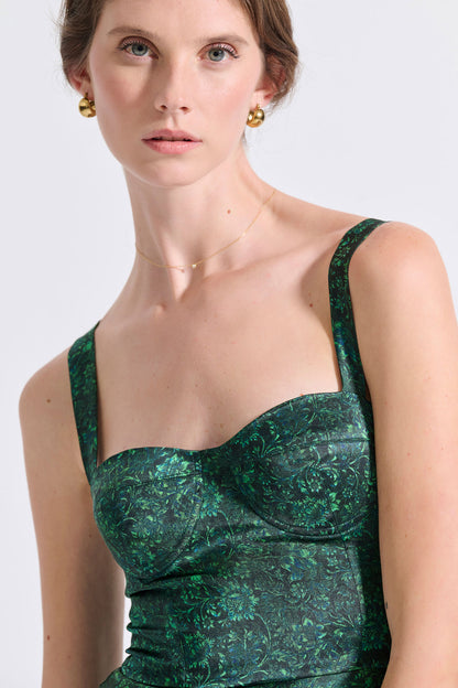 Silk Mini Corset Dress