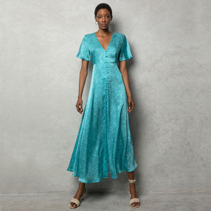 Short-Sleeved Maxi Dress