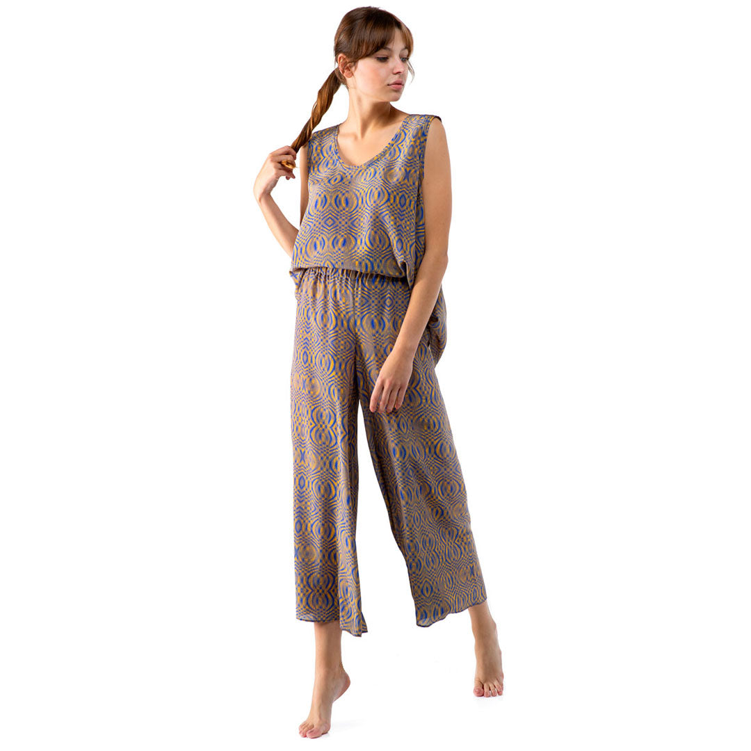 Elasticated Waist Crop Pants