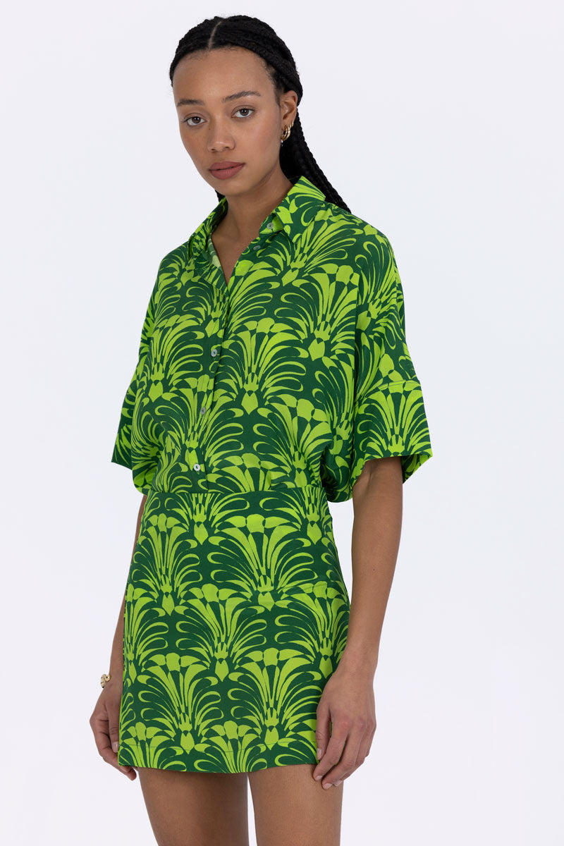Silk Short Sleeved Shirt