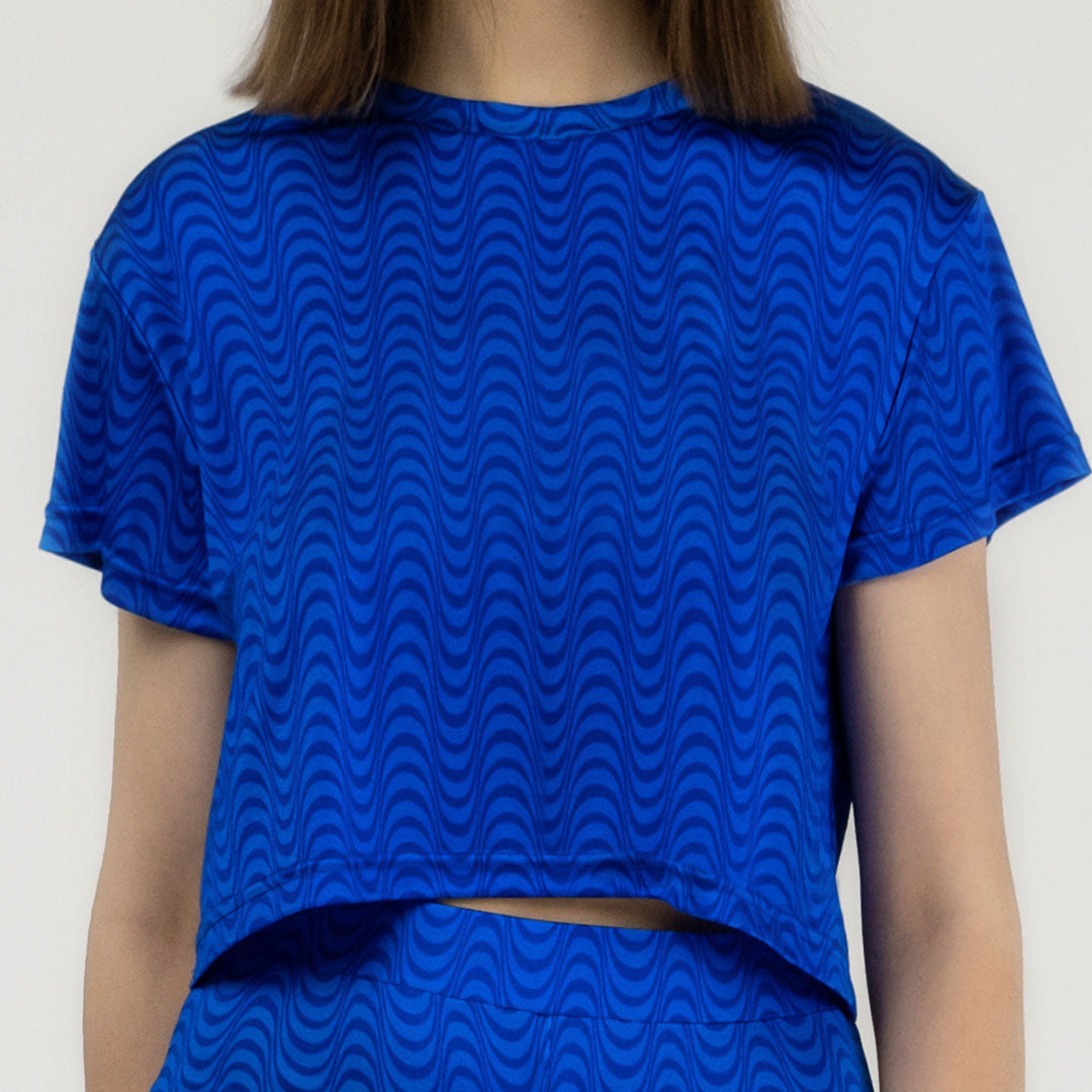 Silk Jersey Crop T-shirt