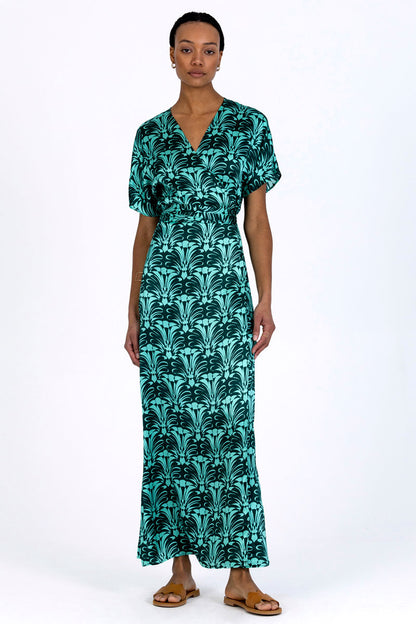 Silk Sleeved Wrap Dress