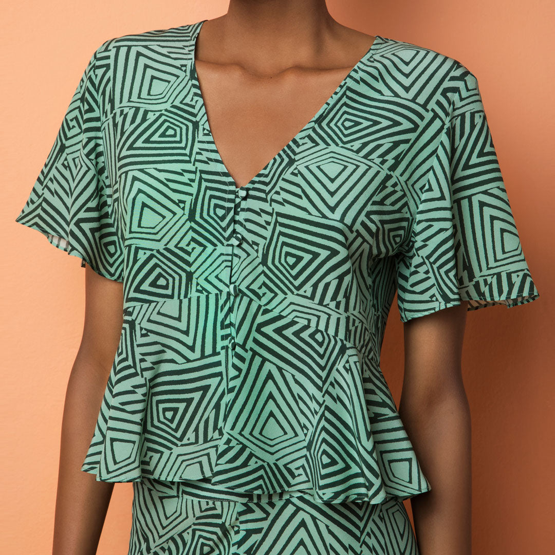 Short-Sleeved Crop Top