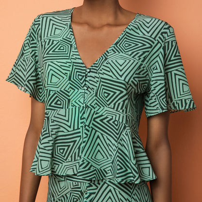 Short-Sleeved Crop Top