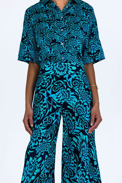 Silk Short Sleeved Shirt