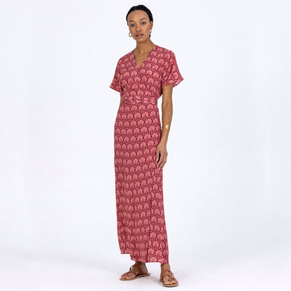 Silk Sleeved Wrap Dress