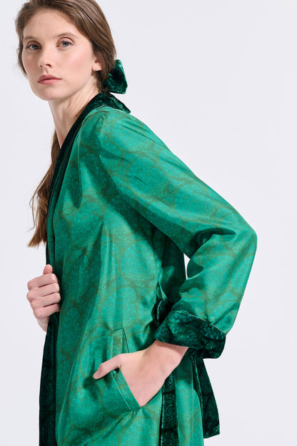 Reversible Belted Kimono