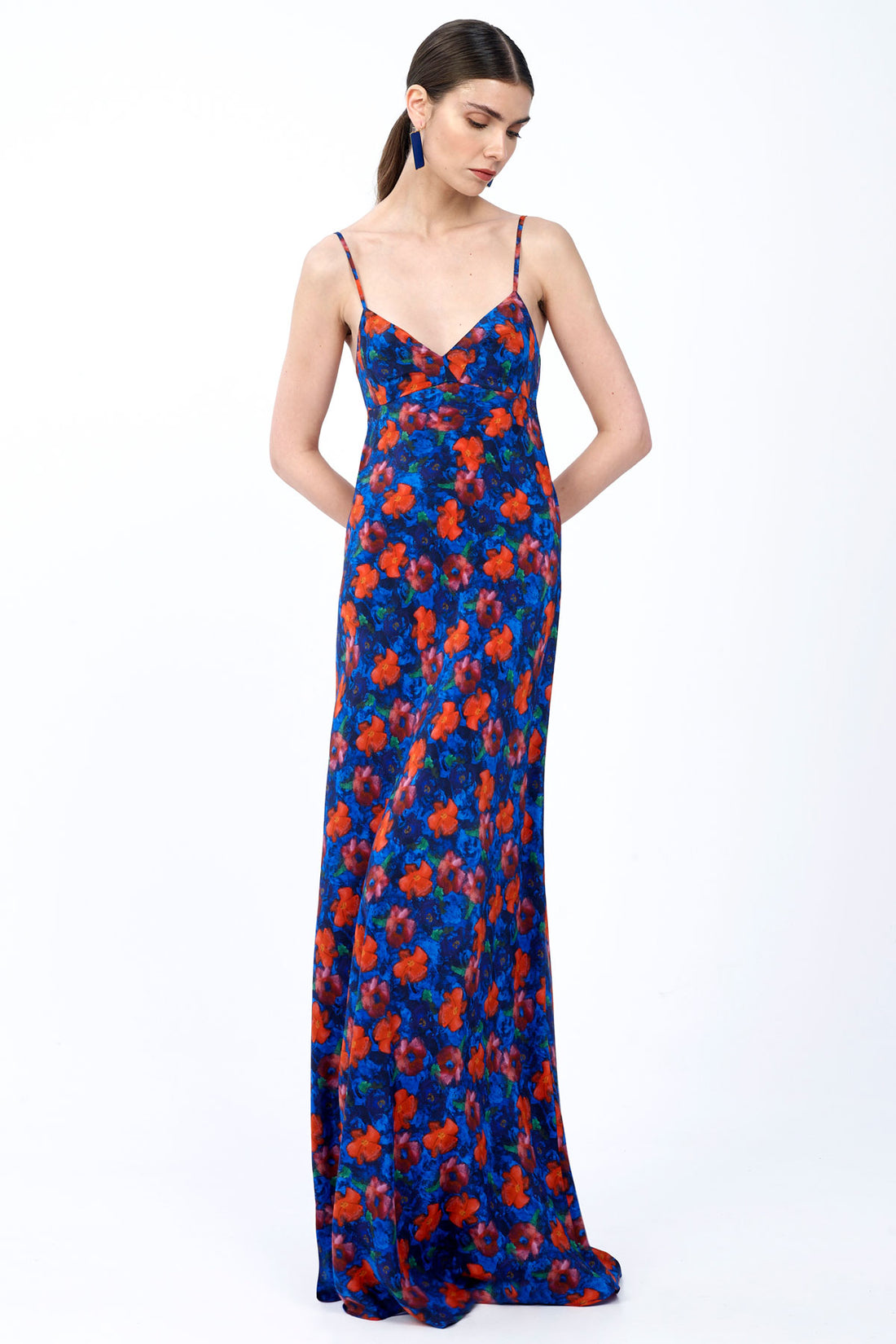 Open Back Silk Dress