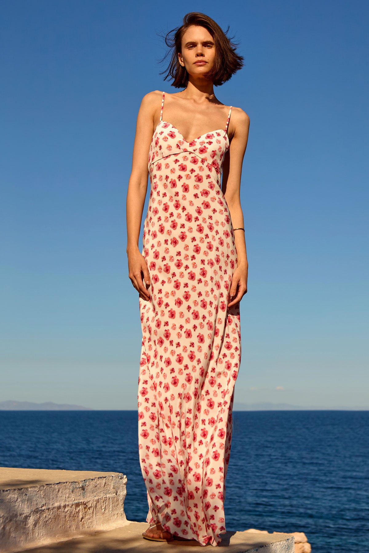 Open Back Silk Dress