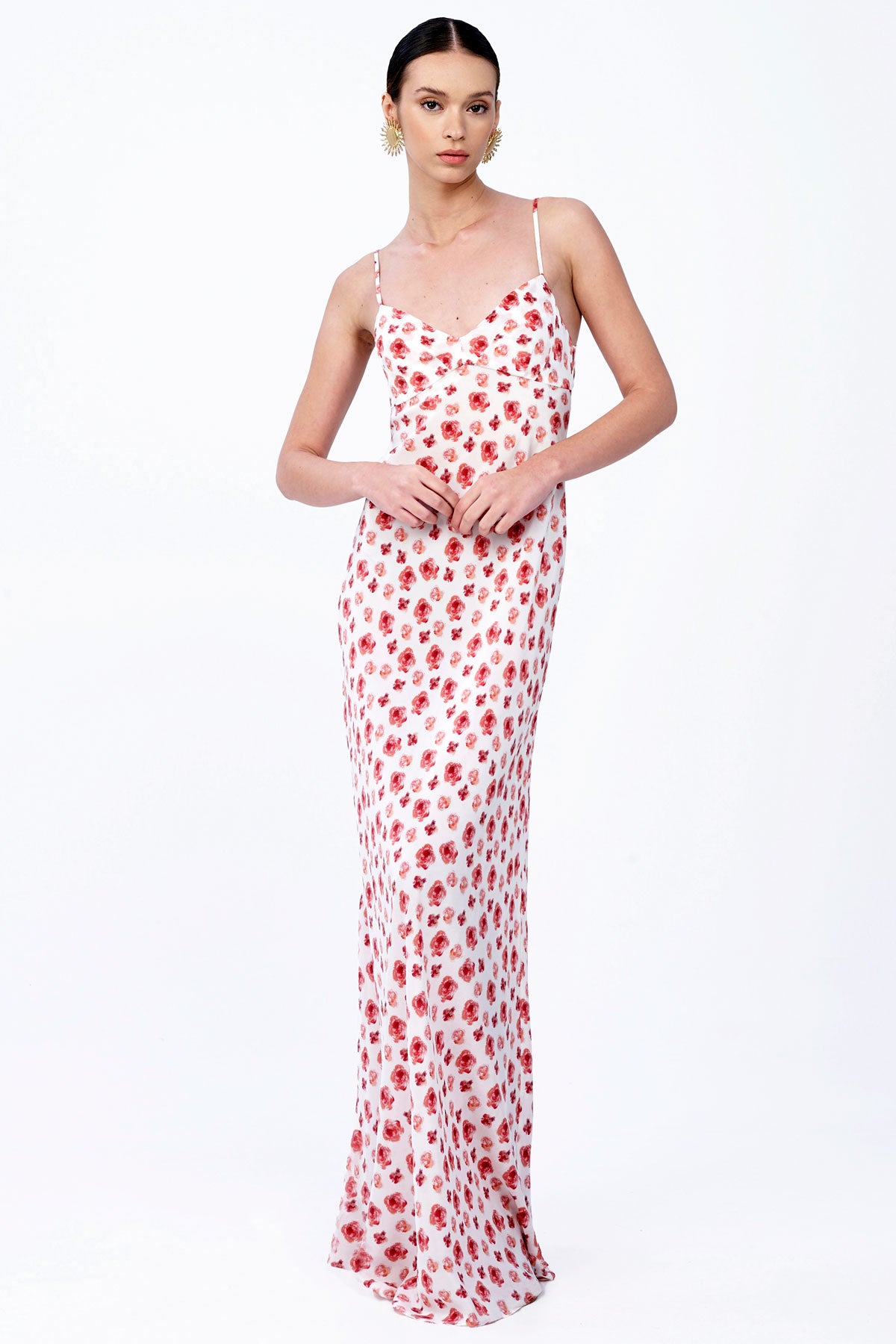 Open Back Silk Dress