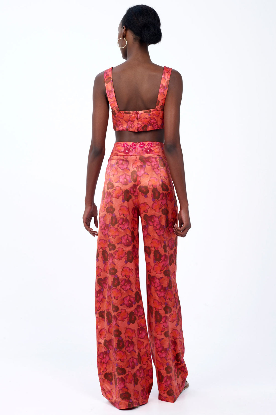 Silk Embroidered Trousers