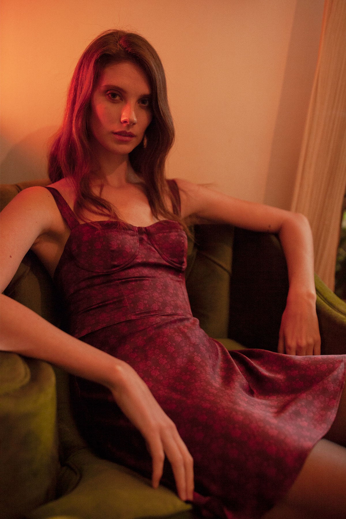 Silk Mini Corset Dress