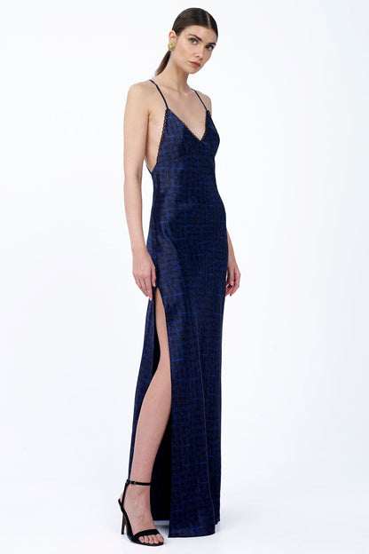 Silk Dress with Side Slit