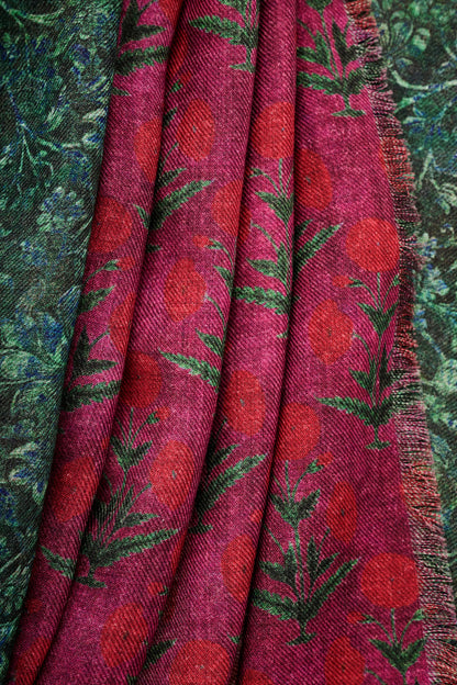 Double Sided Wool Scarf