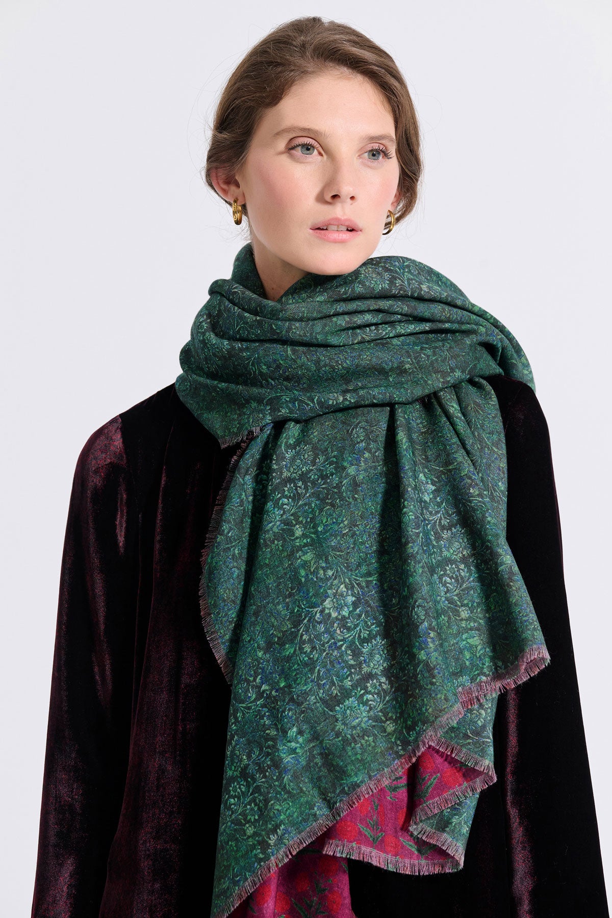 Double Sided Wool Scarf