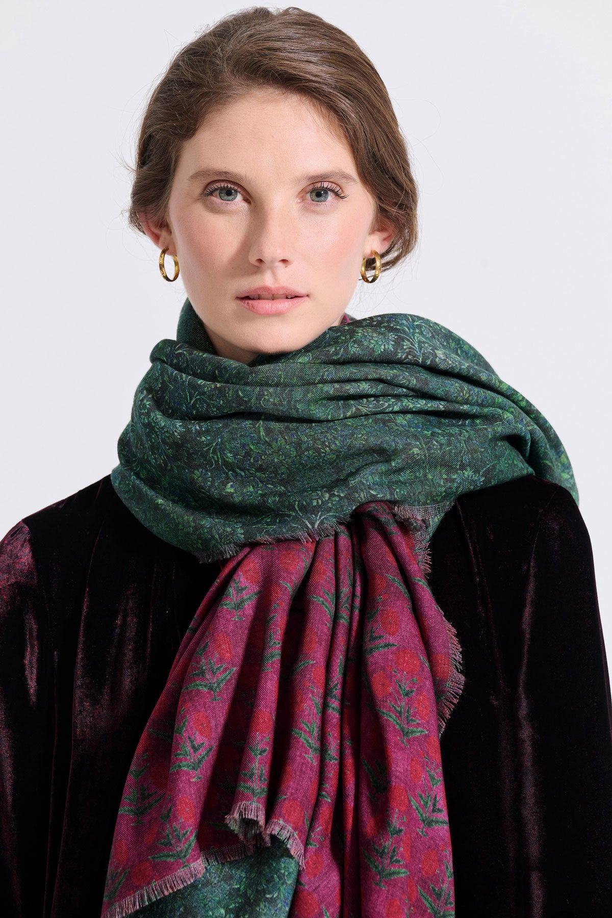 Double Sided Wool Scarf