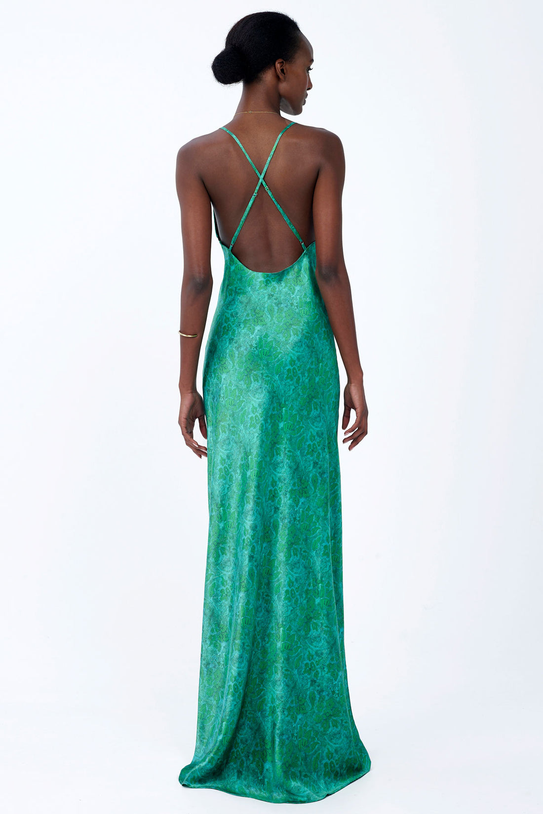 Silk Dress with Side Slit