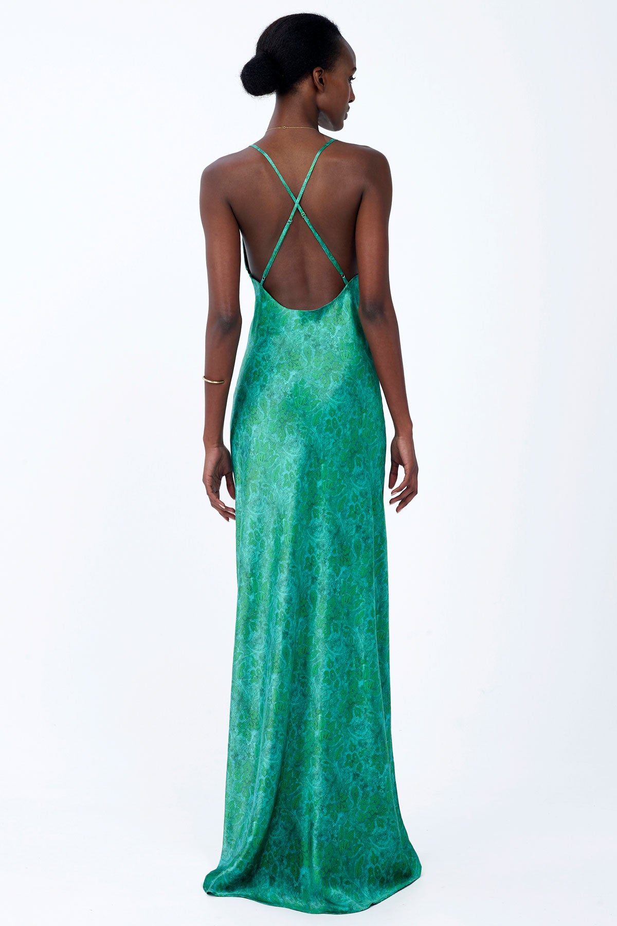 Silk Dress with Side Slit