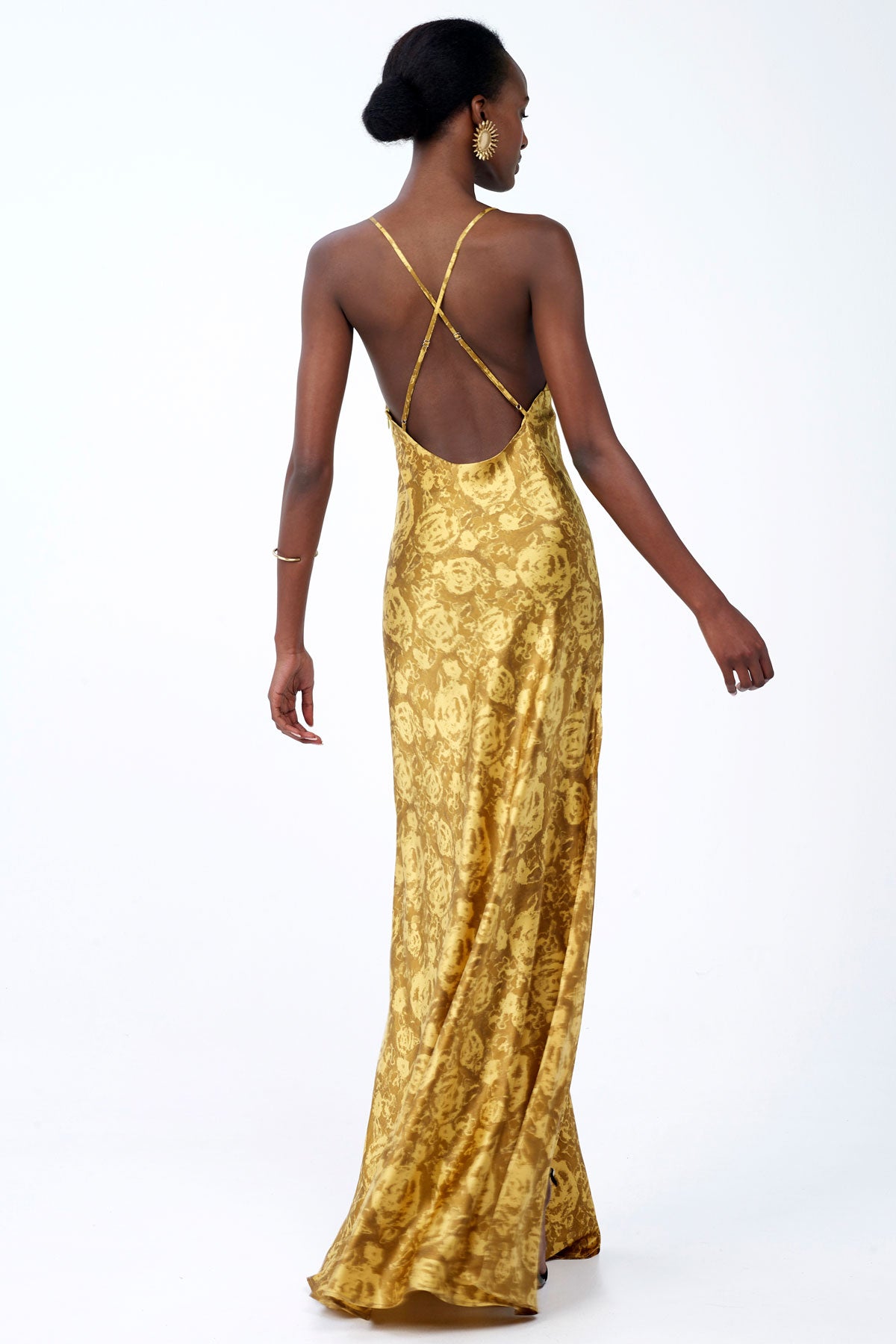 Silk Dress with Side Slit