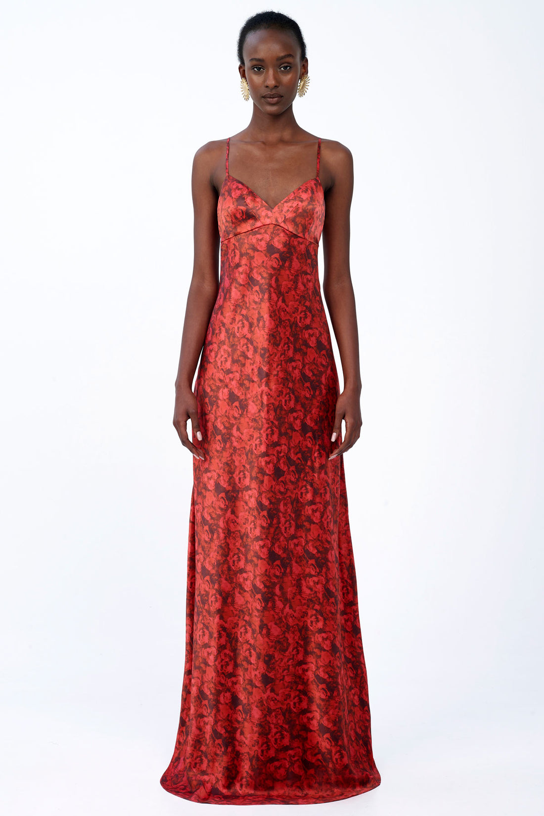 Open Back Silk Dress