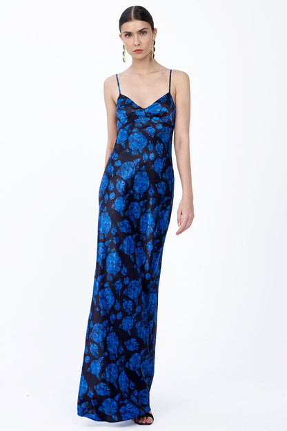 Open Back Silk Dress